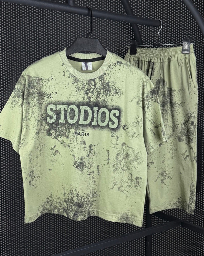 تیشرت شلوارک مدل STODIOS جنس دورس پنبه
