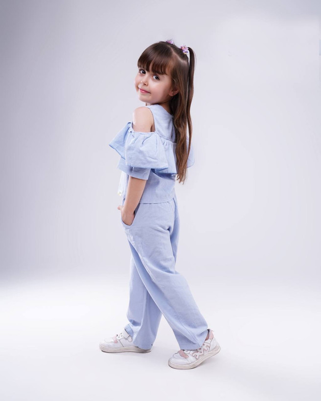 شومیز شلوار مدل دخترانه جنس لنین