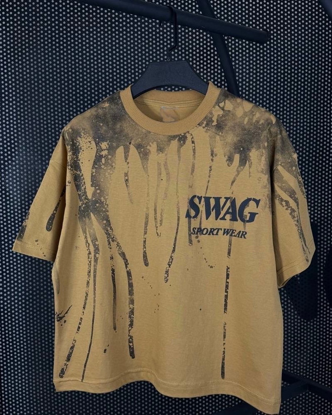تیشرت تک مدل SWAG جنس نخ پنبه