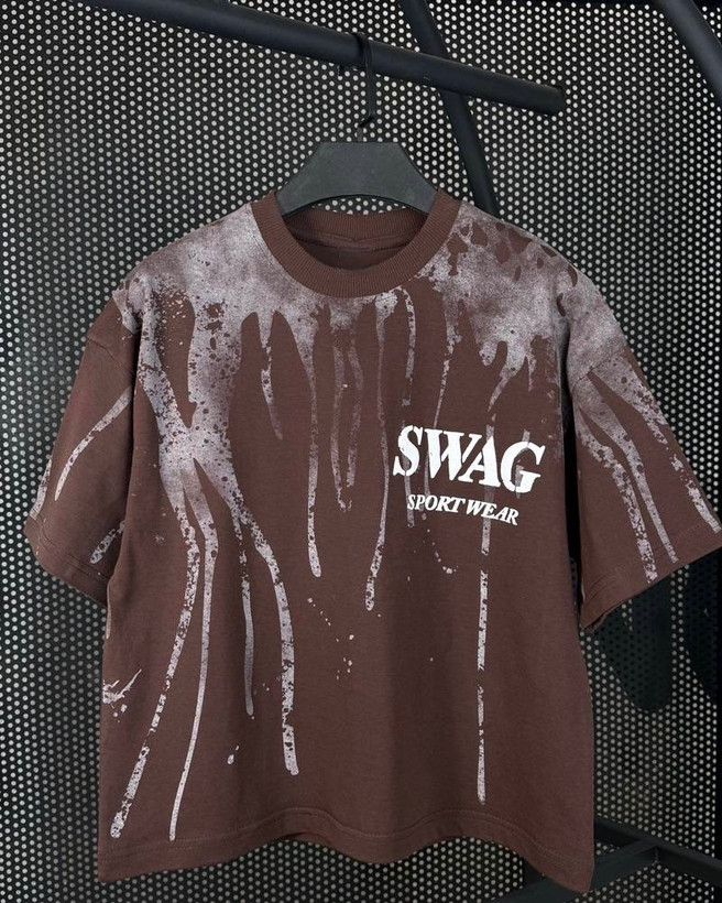 تیشرت تک مدل SWAG جنس نخ پنبه
