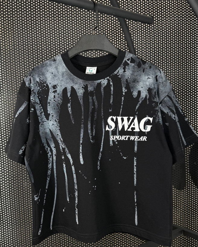 تیشرت تک مدل SWAG جنس نخ پنبه