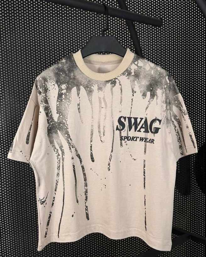 تیشرت تک مدل SWAG جنس نخ پنبه