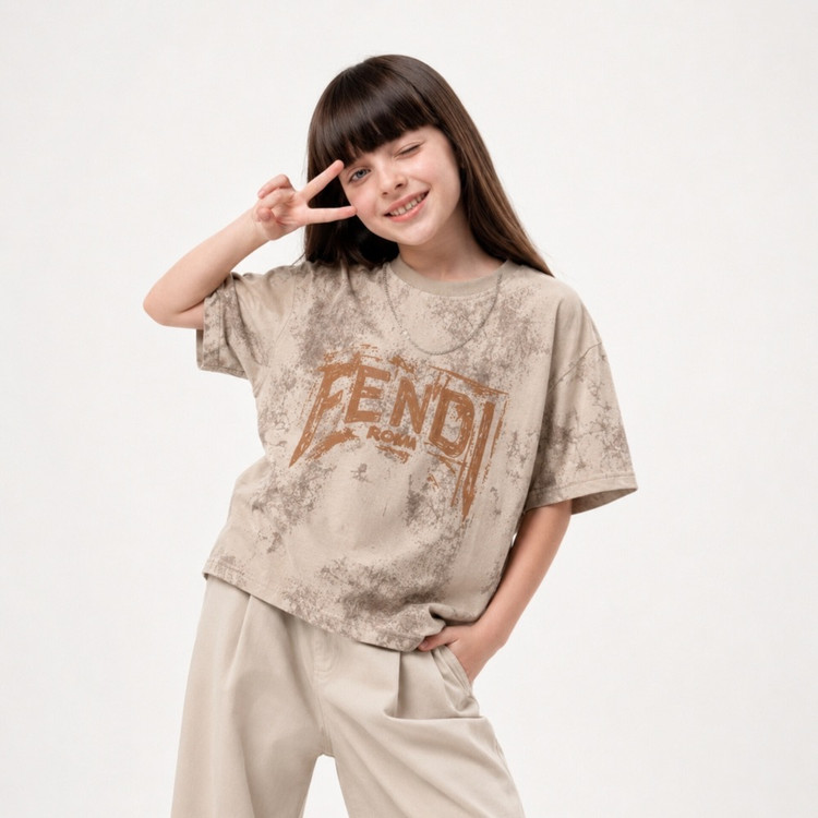 کراپ تک مدل FENDI جنس نخ پنبه